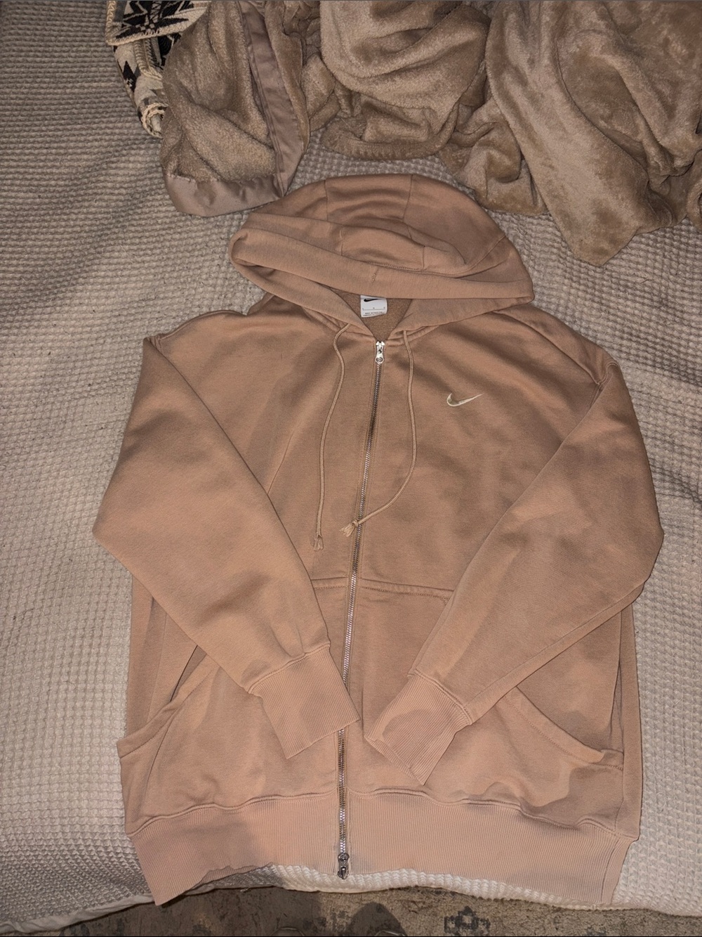 Nike Men’s Zip-Up Hoodie Tan